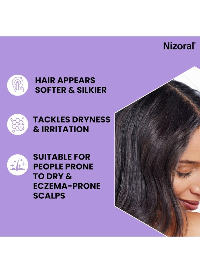 Nizoral Scalp Soothing Dry and Eczema Prone Shampoo, 24 Hour Soothing Care, Ongoing Relief for Dry, Itchy & Flaky Scalps, Get Soft and Silky Hair, Moisturising Care for All Hair Types, 1 x 200ml - Image 3